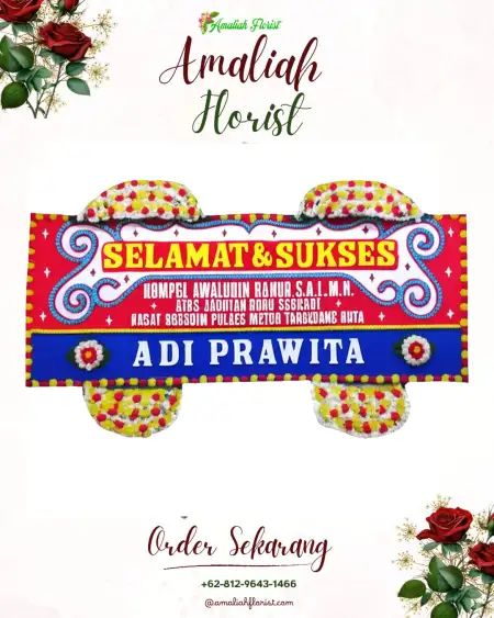 Papan Bunga Ucapan Selamat Kebayakan